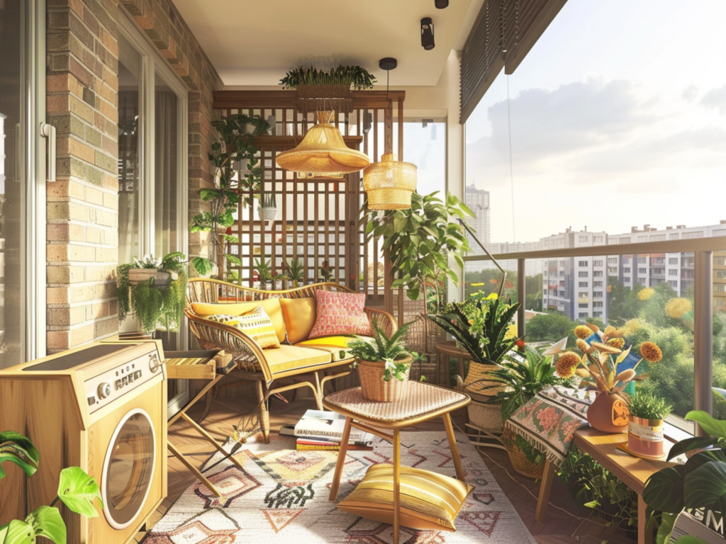 Jak urządzić balkon w stylu retro na małym metrażu