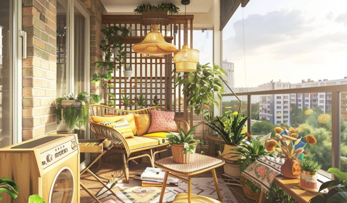 Jak urządzić balkon w stylu retro na małym metrażu