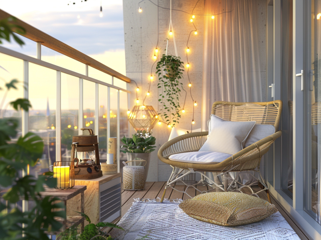 Jak urządzić balkon w stylu retro na małym metrażu