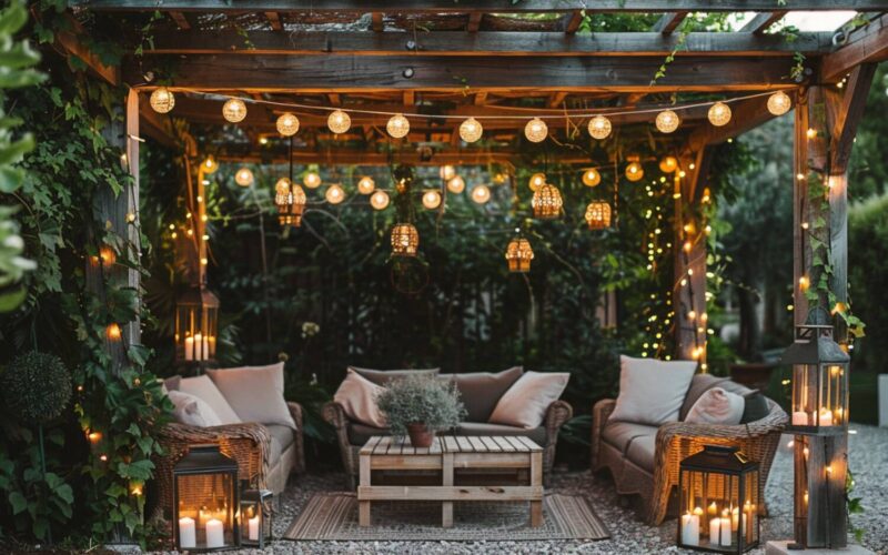 jakie oświetlenie wybrać do altany w stylu retro