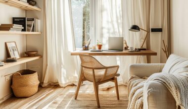 10 inspiracji na wnętrza biurowe w stylu skandynawskim z dodatkami z drewna