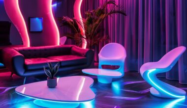 10 inspiracji na wnętrza z meblami wyposażonymi w oświetlenie LED