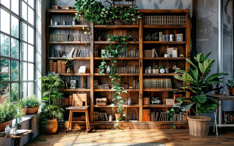 /imagine prompt: Jesienny ogród o zachodzie słońca, lampy solarne wśród opadłych, złoto-czerwonych liści. Światło przenika przez gałęzie starych dębów, tworząc magiczny nastrój. Nastrojowa paleta barw, filmowy klimat, dynamiczne światło i głębia pola --ar 4:3 --v 6.0