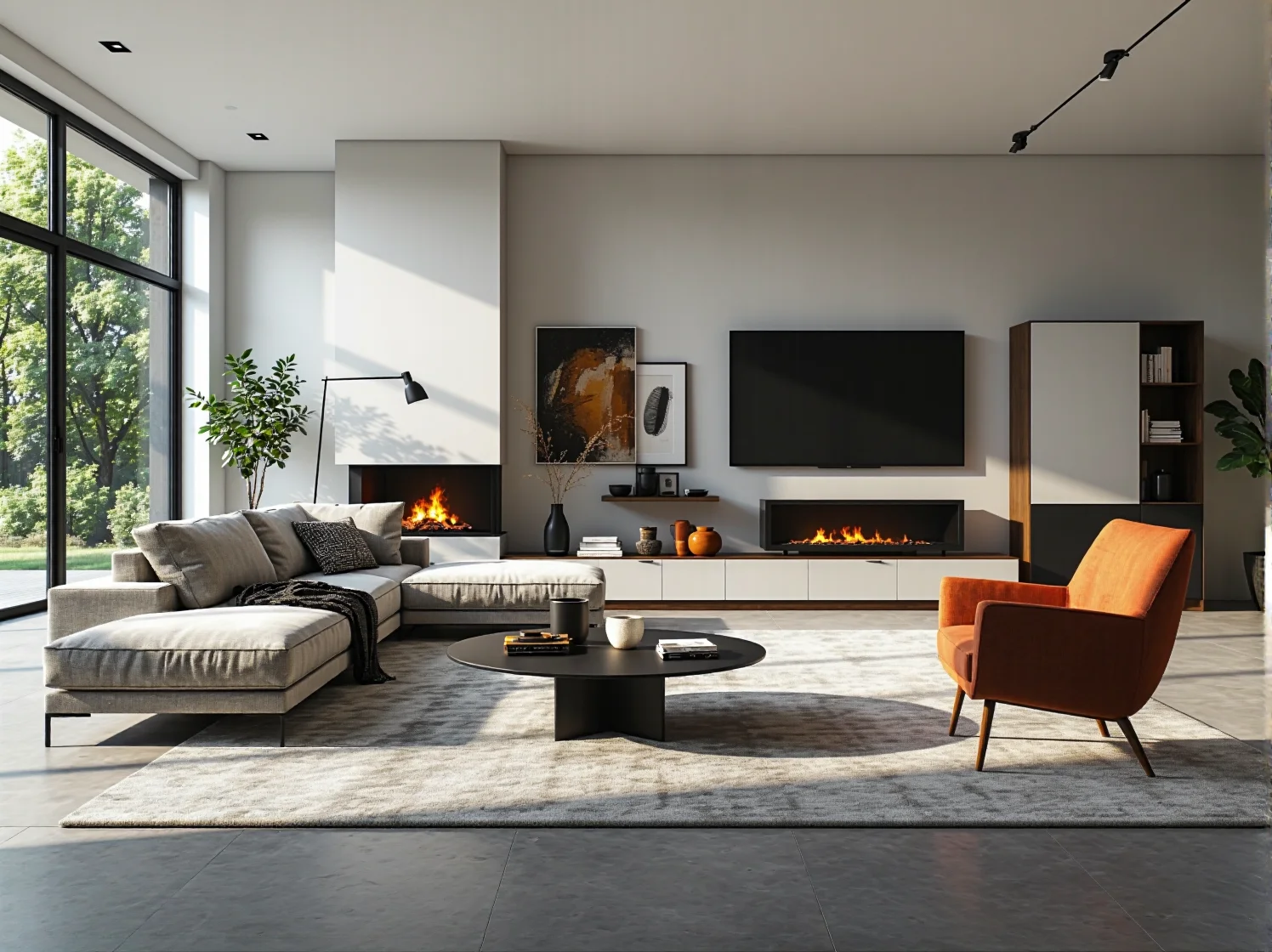 Stylowa aranżacja sypialni z łóżkiem wyposażonym w nastrojowe oświetlenie.