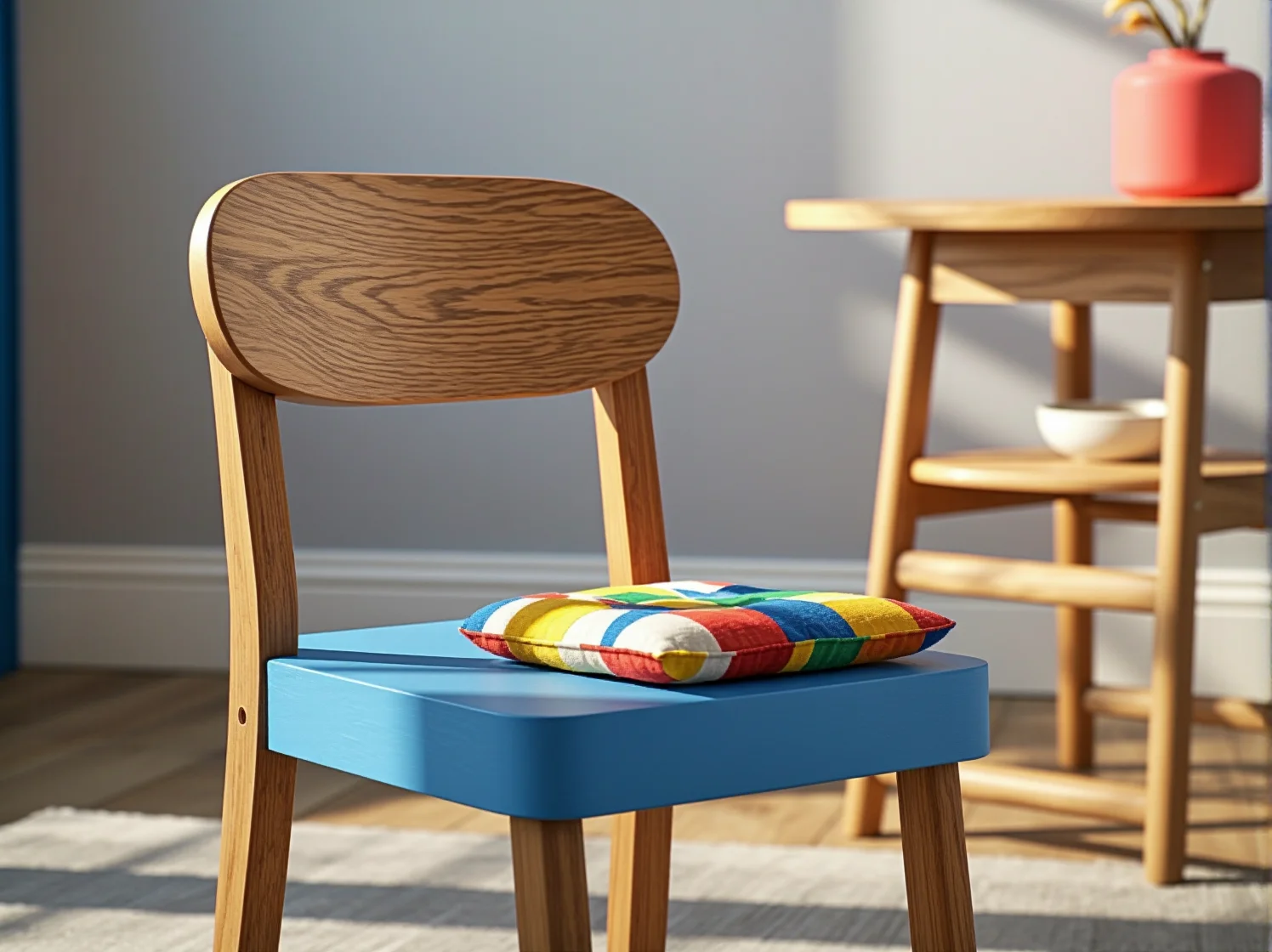 Solidne drewniane łóżeczko dla dziecka z certyfikatem gwarantującym bezpieczeństwo.