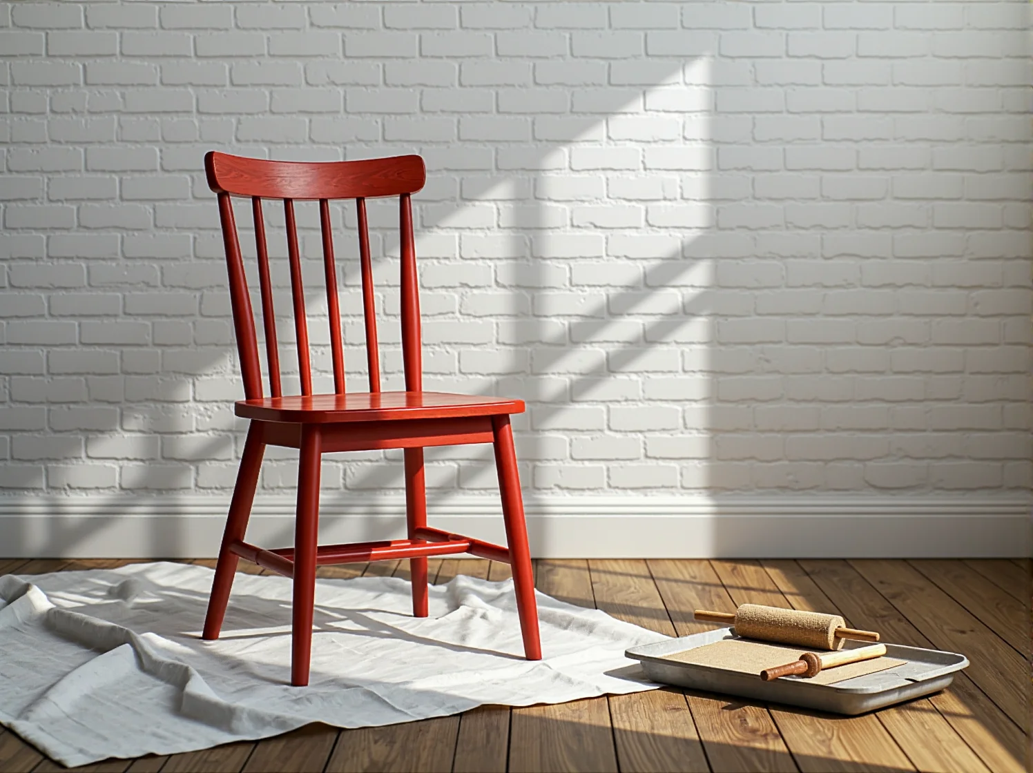 Czyste drewno po usunięciu starej farby – efekt zastosowania profesjonalnego środka do mebli.