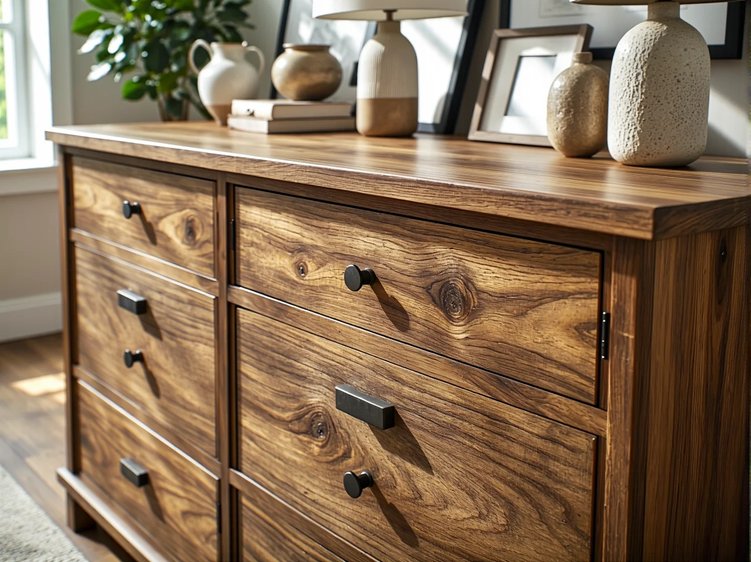 Widoczne efekty zastosowania środka do usuwania farby z drewna podczas pielęgnacji mebli.