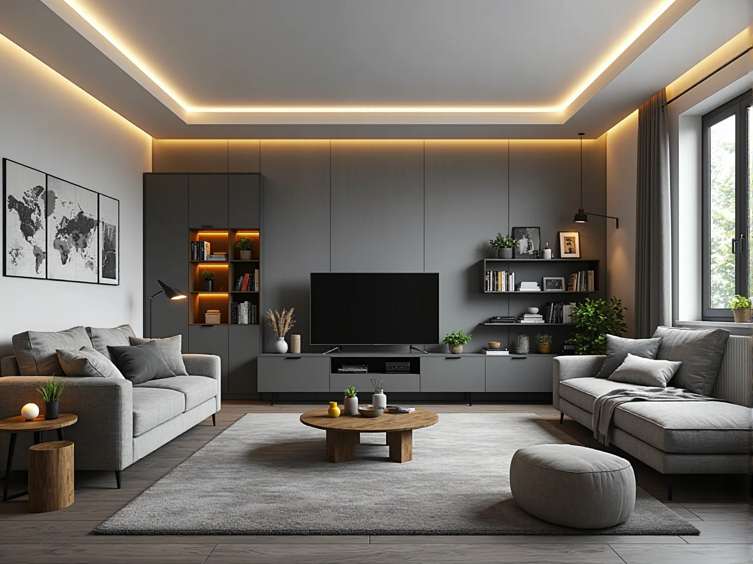 Girlanda świetlna LED nad łóżkiem w dziecięcym pokoju boho – inspiracja oświetleniowa.