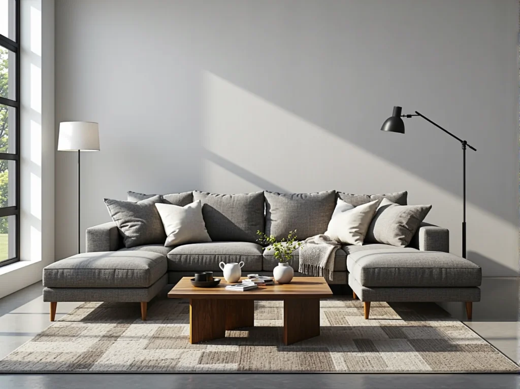 Nowoczesna lampa podłogowa LED z czarnym kloszem i regulowanym ramieniem