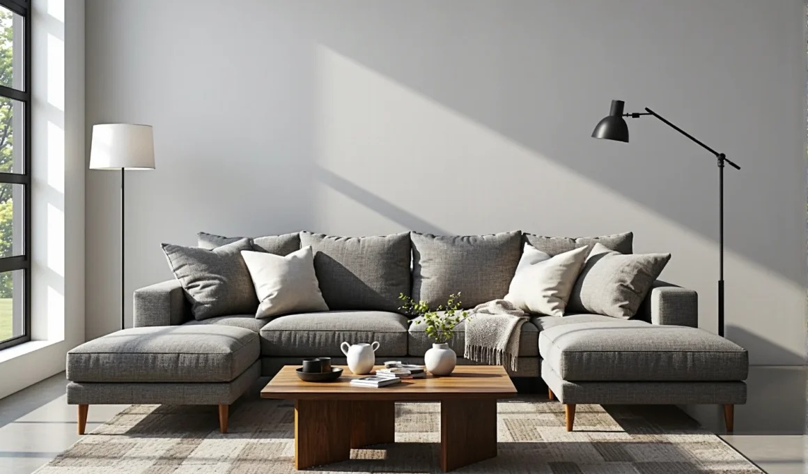 Nowoczesna lampa podłogowa LED z czarnym kloszem i regulowanym ramieniem