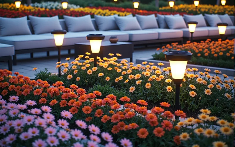 Lampy solarne ogrodowe z ciepłym światłem LED