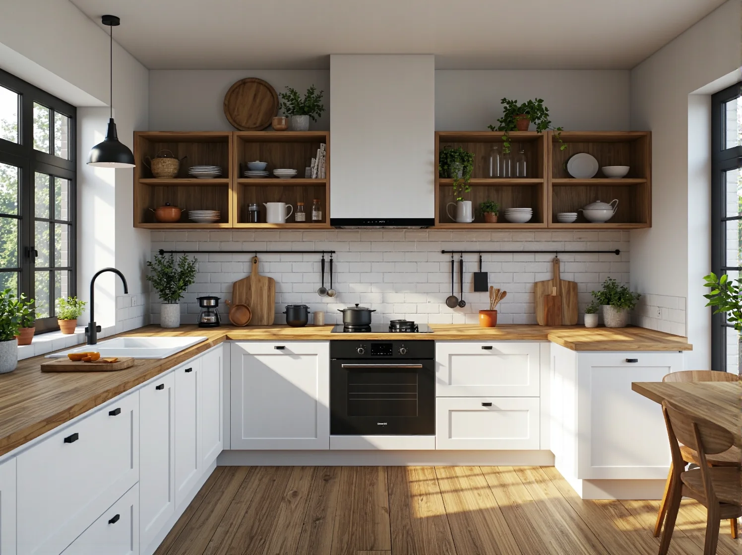 Strefa relaksu w biurze coworkingowym, wygodna sofa vintage i jasne dodatki.