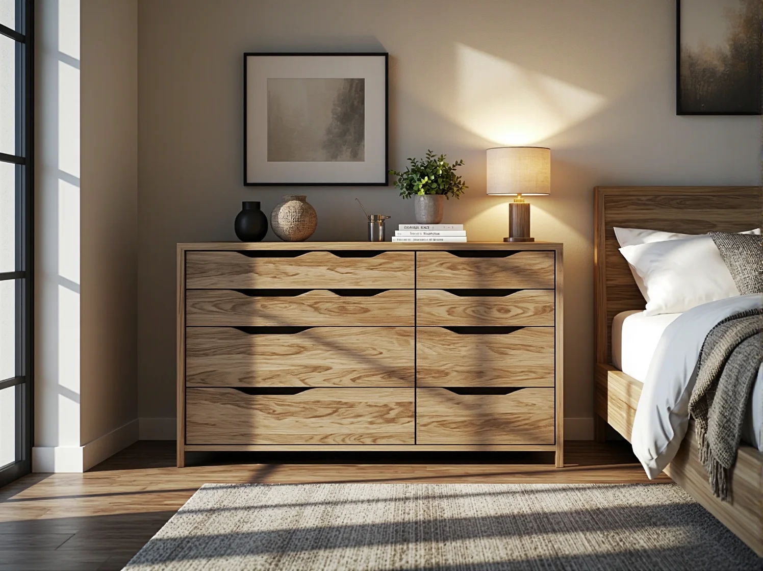 Detale nowoczesnej komody bez uchwytów – funkcjonalny minimalizm 2025.