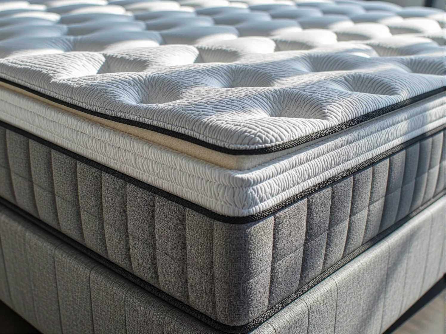 Pianka memory w materacu termoelastycznym idealnie wspierająca kręgosłup.