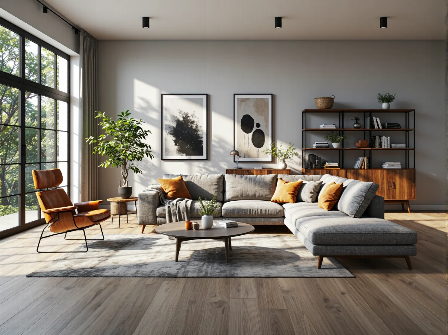 Stylowa sofa retro inspirowana designem z lat 50. na smukłych drewnianych nóżkach.