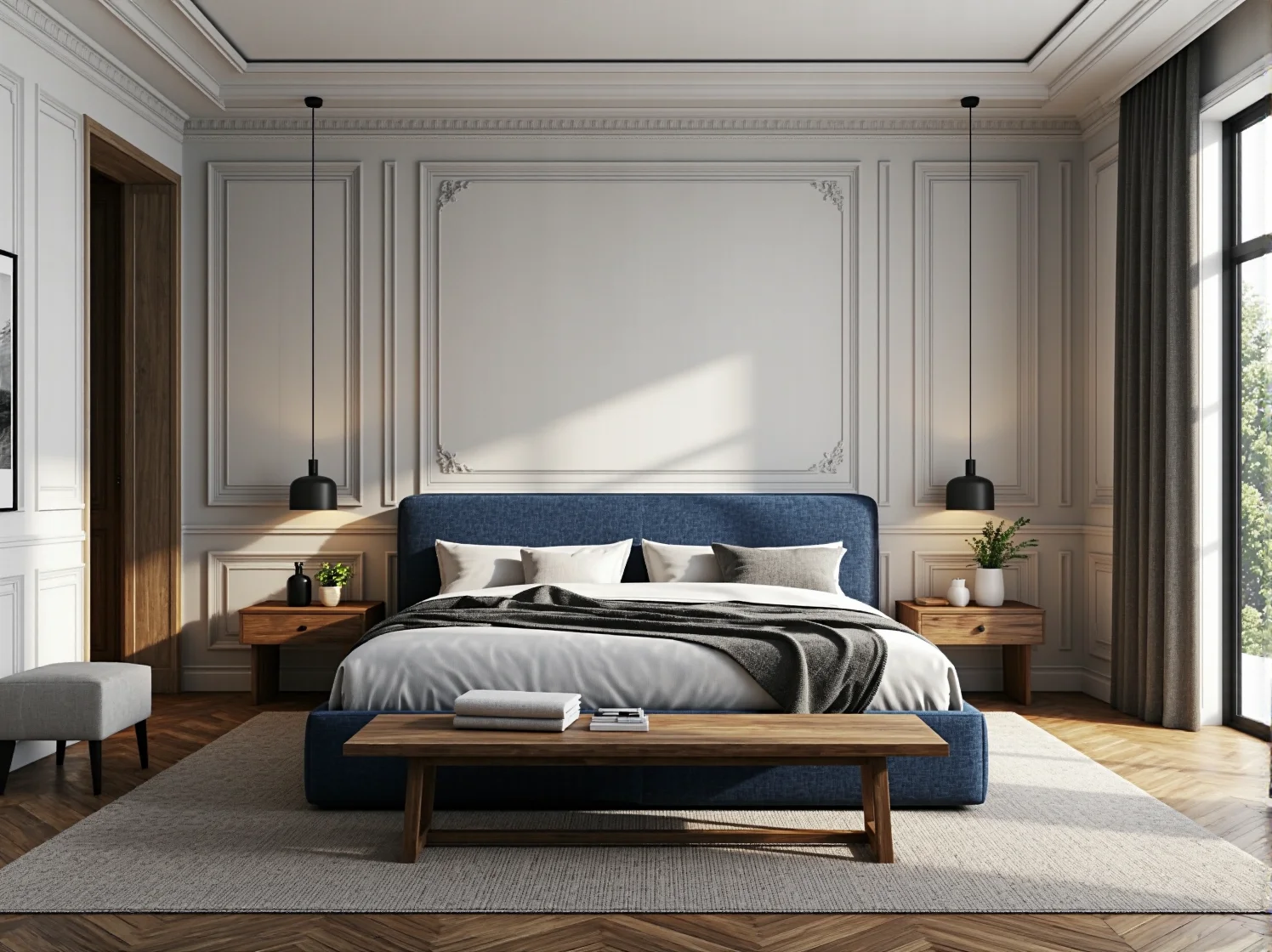 Pilot do sterowania masażem wbudowanym w ramę łóżka kontynentalnego