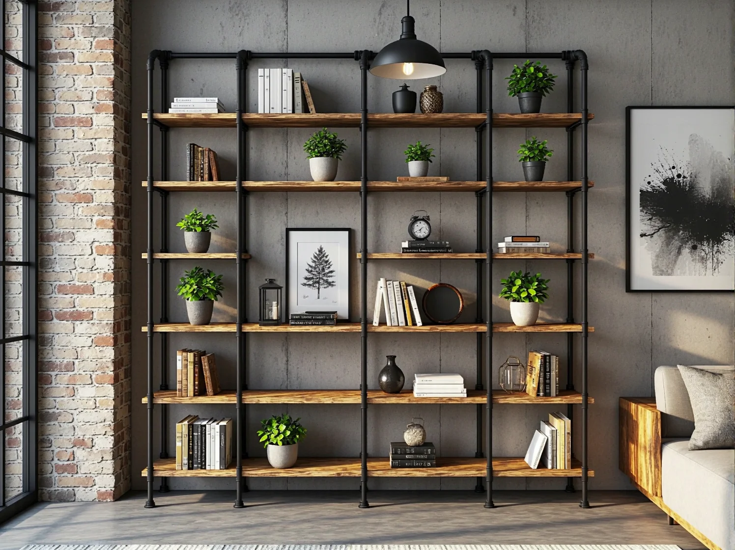 Efekt surowego blatu po usunięciu farby, idealny do aranżacji salonu w stylu industrialnym.