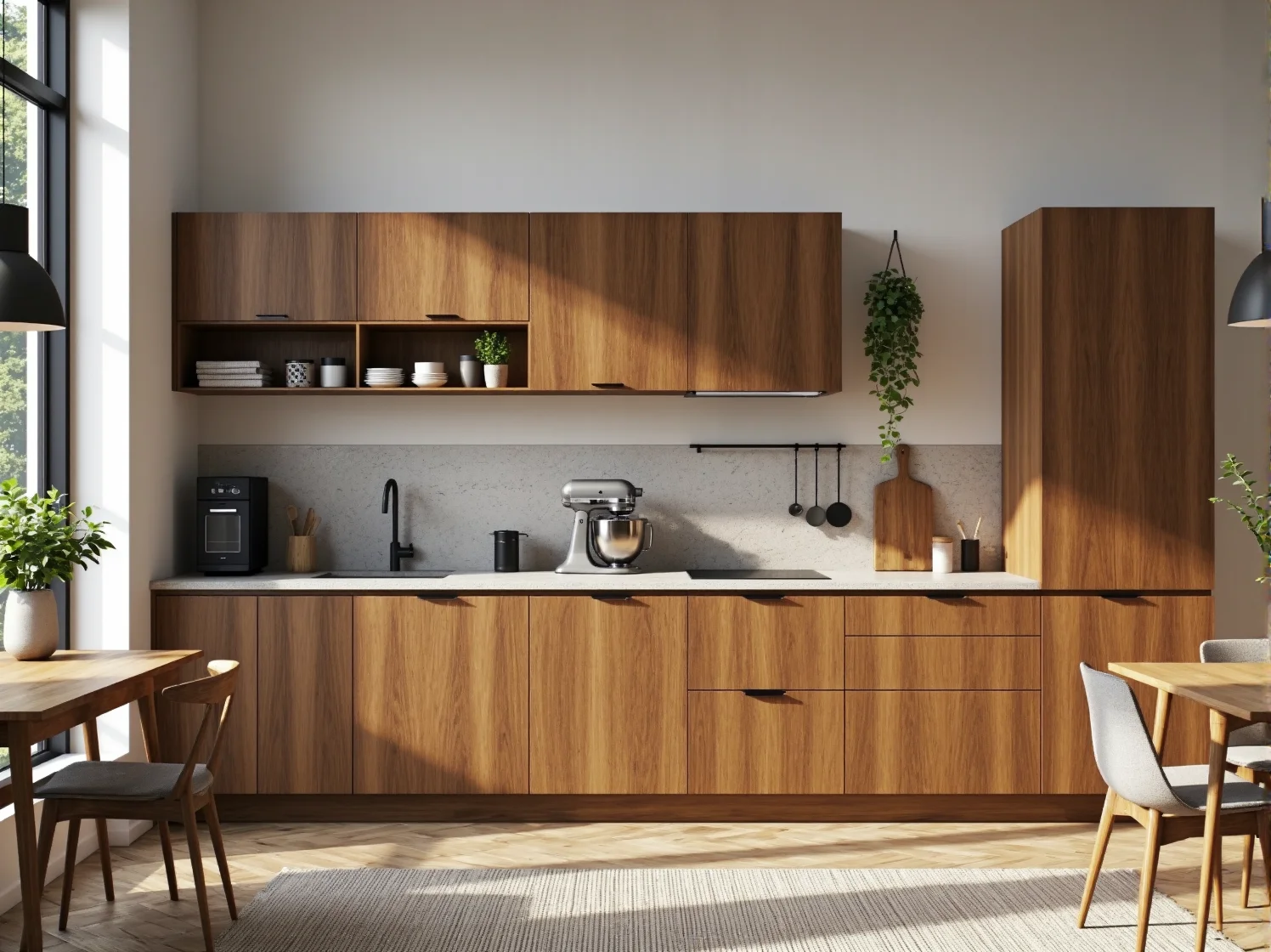 Połączenie białych płytek metro i czarno-białej podłogi w aranżacji łazienki glamour z nutą vintage.