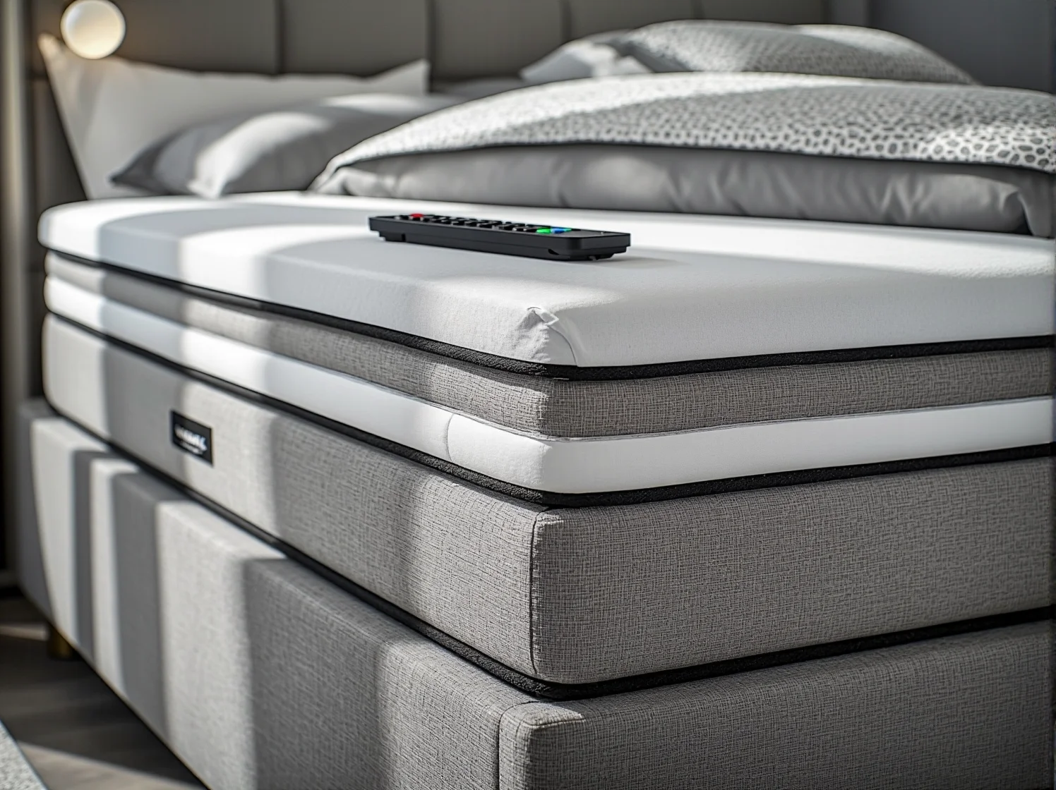 Wygodny materac łóżka kontynentalnego z systemem masującym kręgosłup